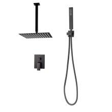 Douchekraan Set - DUOKU - DF10-111G - Mat Zwart - Hoge Druk Douche - 6 Modi
