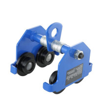 Carrello Manuel-Duoku-Capacità di 0,5 Tonnellate-Regolabile per Larghezza di Flangia di Trave in I da 2,5" a 5,5"