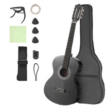 Classieke Gitaar - DUOKU - M5831 - 96 cm - Linde Hout - Nylon Snaren - Zwart