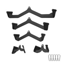 Set aus 5 AT-Duoku Zugzug Zubehör für das Fitnessstudio zu Hause - Zugstangen für Kabelzugmaschine