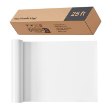 Thermoseal Vinyl Rol - DUOKU - 30,48x726 cm - Glanzend Wit - Duurzame Hechting - PVC