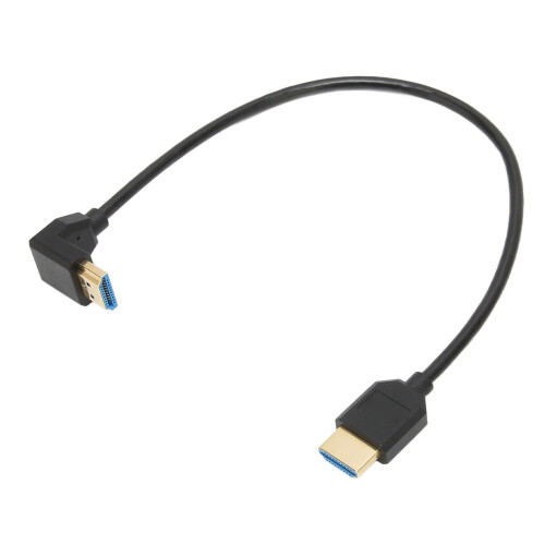 Προσαρμογέας HDMI δεξιάς γωνίας, επιχρυσωμένος HDMI2.1 αρσενικό σε θηλυκό, 1