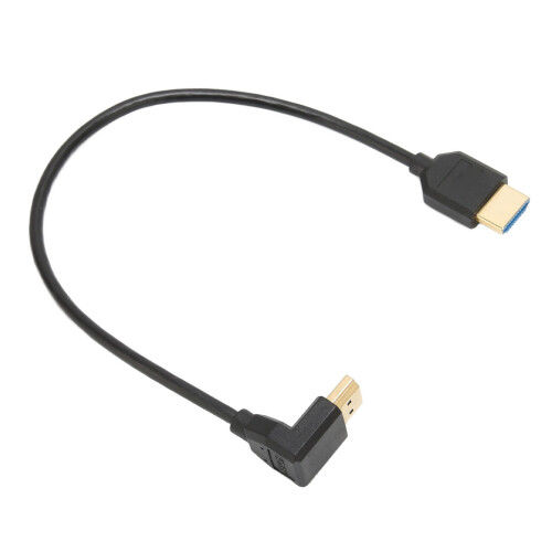 Προσαρμογέας HDMI δεξιάς γωνίας, επιχρυσωμένος HDMI2.1 αρσενικό σε θηλυκό, 2