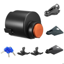 Antivol d'Attelage pour Remorque Compatible avec Coupleurs Boule de 50,6 mm et 58,6 mm-Duoku-Verrou d'Attelage avec 3 Clés