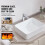 Lavabo - DUOKU - Rectangular - Cerámica Blanca - 19" x 14,7" - Estilo Moderno 3
