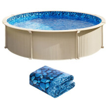 Rivestimento per Piscina - DUOKU - 33 Piedi - Vinile Durevole - Compatibile 52 Pollici - Rotondo