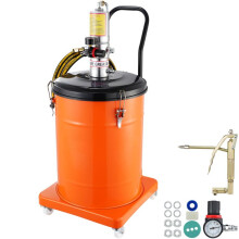 Pompe à Graisse-Duoku-10,5 Gallons-40 L-Fonctionnement Pneumatique-Tuyau de 13 pi et Pistolet à graisse-Fonctionnement en Douceur