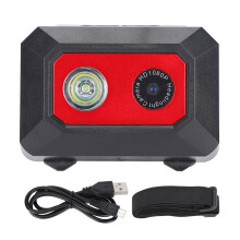 Caméra frontale haute définition 1080p avec éclairage LED nocturne, signal SOS et lampe frontale double usage pour activités de plein air.