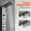 Douchepaneel - DUOKU - 8009FL - 6 Douchemodi - Rvs - LED-scherm 4