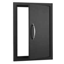 Porta de Acesso para Churrasqueira-Duoku-Porta de Cozinha Externa Simples de 415 x 570 mm-Montagem Embutida para Placa Fria