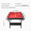 Tavolo da biliardo - DUOKU - VP79 - Portatile - Pieghevole - Rosso e Nero 2