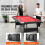 Tavolo da biliardo - DUOKU - VP79 - Portatile - Pieghevole - Rosso e Nero 3