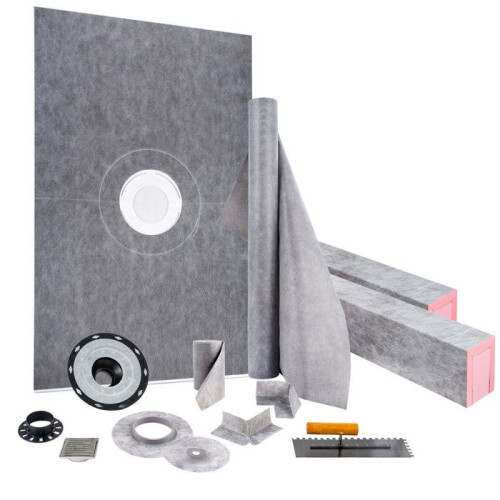 Kit de Douche - DUOKU - VV-LYDZ-ABS4872Z - 48"x72" - Système Complet - Bac de Drainage Central
