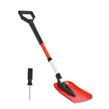 Pá de Neve Dobrável de Emergência-Duoku-Largura de 22 cm-Ferramenta Leve de Remoção de Neve com Cabo em D Ajustável de 91 a 102 cm