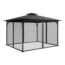 Mosquiteiro para Tenda-Duoku-304,8x396,2x207,3 cm- Rede em Malha para Gazebo Exterior- com Fecho Duplo de Zíper