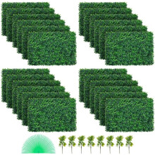 Kunststof Hek - DUOKU - 24 Panelen - 60x40 cm - 100% PE - Groen