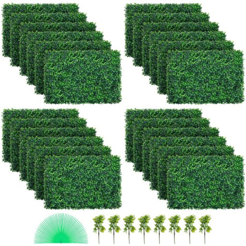 Cerca Artificial - DUOKU - 24 Paneles - 60x40 cm - 100% PE - Verde