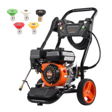 Limpiador de Alta Presión a Gasolina-Duoku-3950 PSI 2,6 GPM-Bomba de Cobre-Juego de 5 Boquillas de Acero Inoxidable y Boquilla de Espuma