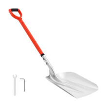 Pá de Neve para Calçada-Duoku-Fabricada em Liga de Alumínio de 35 cm de Largura-Equipado com Cabos Ergonômicos-Grande Capacidade