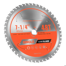 Lâmina de Serra Circular Ø 185 mm para Corte Preciso-Duoku-Equipado com 48 Dentes em Liga-Eixo de 15,875 mm-Acabamento de Qualidade