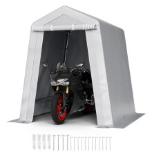 Abri de Jardin - DUOKU - SXYCWPD6*6 - 183x183 cm - Porte à Fermeture Éclair - Portable
