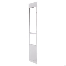 Porta para Cão e Gato-Duoku-Adequada para Portas de Vidro Deslizantes-Altura Ajustável-Travessa XL de 346x600 mm