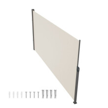Store Latéral Rétractable - DUOKU - 180 x 350 cm - Imperméable - Anti UV - Beige
