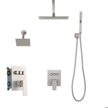 Douche Set - DUOKU - FS10282-BN-G - Geborsteld Nikkel - 3 Modi - Moderne Ontwerp
