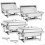 Calentador rectangular - DUOKU - HZ-433 - 8,6 L - Conjunto de 4 piezas - Acero inoxidable SS201 1