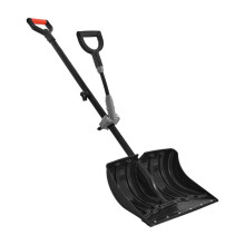 Pá de Neve de Plástico-Duoku-Largura de 45,5 cm-Ferramenta de Remoção de Neve Leve com Punhos em D Antiderrapantes-Grande Capacidade