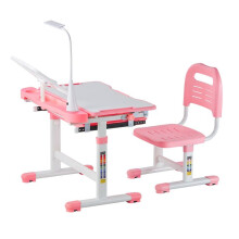 Set Ufficio e Sedia da Studio Regolabili per Bambini-Duoku-Piano Inclinabile-Altezza Regolabile-Ideale per le Camere