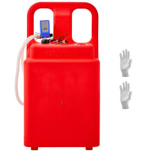 Dieseltank op Wielen-Duoku-121 L-Brandstoftank-met Afvoerslang-Automatische Stop Sensor-Rood