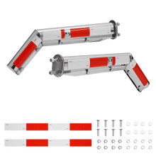 Soportes de Guardabarros Curvados con Resorte de Acero Inoxidable-Duoku-Espaciado de Tornillos de 6,35 cm-para Semirremolques