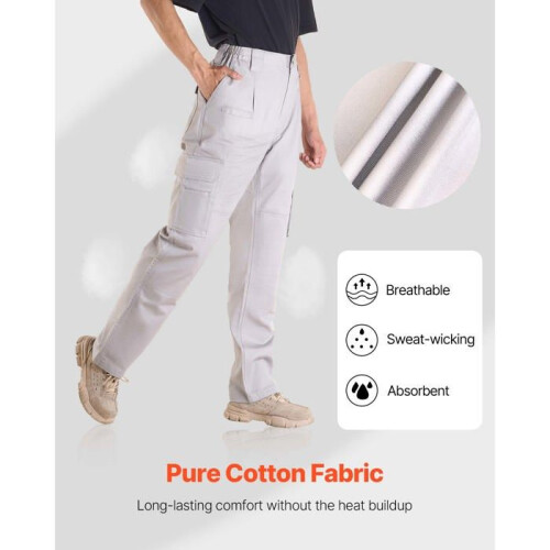 Pantaloni Ignifughi - DUOKU - AP-9700 - Cotone - Taglia XL - Resistente al Fuoco - Tasche Multiple 2