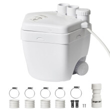 Pompa di Scarico Utilitaria-Duoku-250 W-230 V-Portata di 6 600 LPH-Altezza di Ritorno di 18 ft-Motore in Filo di Rame