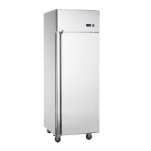 Refrigerador Comercial de 20,12 pés³-Duoku-Refrigerador Vertical de Porta Simples-Aço Inoxidável-Degelo Automático