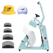 Prensa Caliente para Gorras y Sombreros-Duoku-de 4 Placas Intercambiables-Con Control de Temperatura y Tiempo-Verde