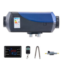Aquecimento a Diesel 8 kW-Duoku-DC 12 V/24 V-Equipado com Controle Remoto e Tela LCD-Tanque de Combustível de 10 L