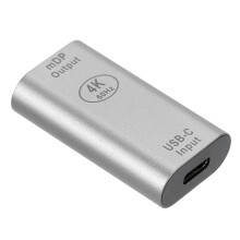 Type-C naar Mini DisplayPort-adapter, 4K 60Hz, aluminiumlegering, volledig functionele USB-C naar C-kabel, ondersteunt HD-resolutie, Mini