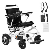 Sedia a Rotelle Elettrica-Duoku-Autonomia 21 km-Sedile Spazioso Confortevole 450 mm-Sedia a Rotelle Motorizzata Pieghevole Leggera Portatile