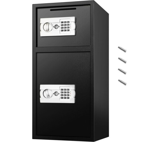 Safe - DUOKU - Doppeltür - Stahl - Digitalschloss - 2,6 Kubikfuß
