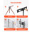 Suporte para TV Trépied - DUOKU - FT03 - Compatível 40-65 polegadas - Capacidade 45 kg - Madeira maciça 6