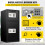 Safe - DUOKU - Doppeltür - Stahl - Digitalschloss - 2,6 Kubikfuß 5