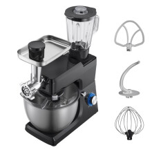 Robot Pâtissier Multifonction 7,8 L-Duoku-Batteur sur Socle 1500 W-avec Hachoir à Viande et Blender de 1,5 L-Mixeur à 6 Vitesses