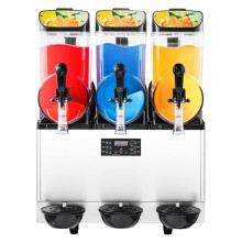 Máquina de Granita Duoku com 3 Reservatórios de 15 L - Aparelho em Aço Inoxidável para Bebidas Geladas - Ideal para Granitas