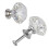 Möbelgriffe - DUOKU - Modell 1562 - Transparentes Acryl - Diamant - Set von 12 1