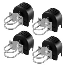 Kit de Puerta Corredera-Duoku-Herramientas para Puerta Rolling-con Ruedas de Ranura en U-Para Puertas en Voladizo-Negra