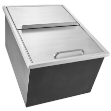 Glacière - DUOKU - 24"L x 18"W x 13"H - Acier Inoxydable - 55,23 L - Isolation 24h