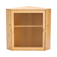 Hoekbrooddoos - DUOKU - SX006 - Hout in natuurlijke kleur - 2 niveaus - Magnetisch deksel