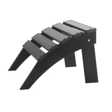Adirondack Pouf - DUOKU - Vouwbaar - HDPE - Zwart - Weerbestendig